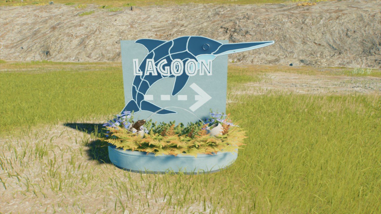 Lagoon Sign Fountain (L)