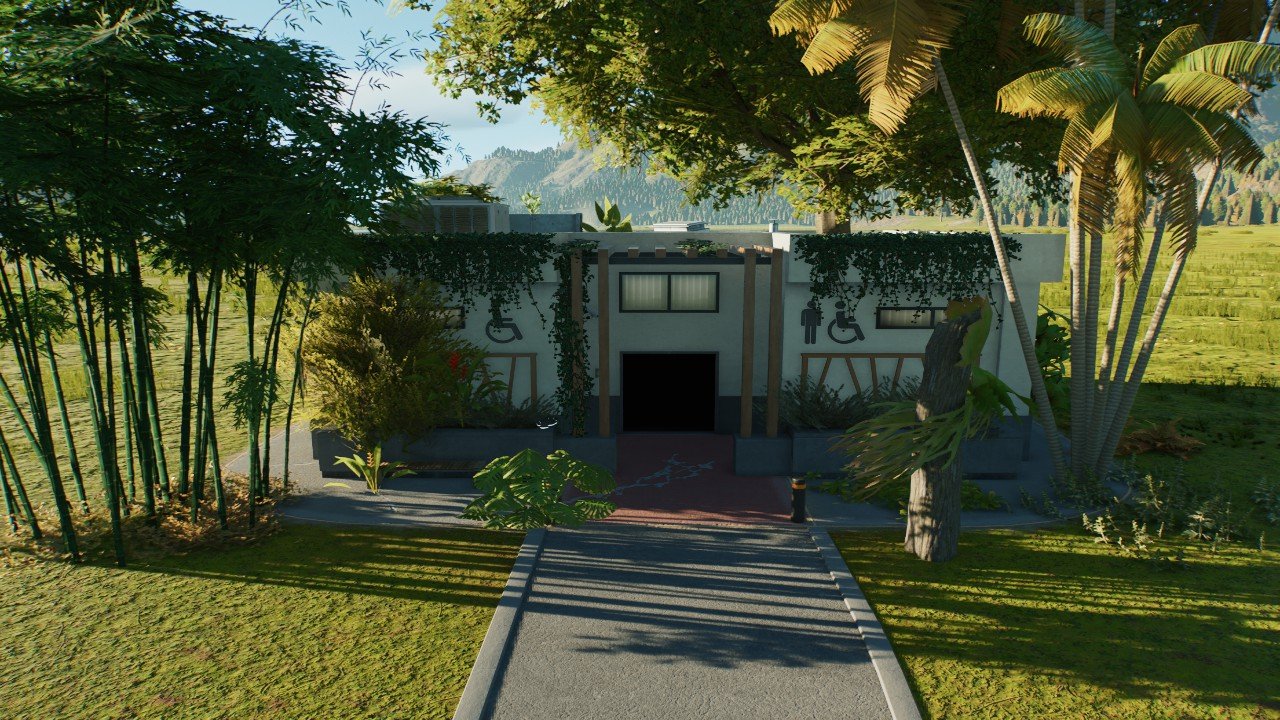 Abandoned Jurassic World bathroom - Workshop - Jurassic World Evolution 3