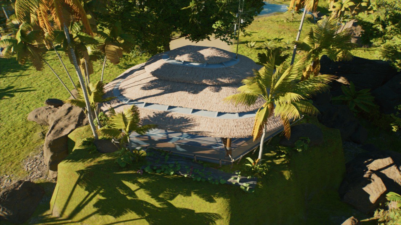 Thatched Dome Viewing Gallery (With Foliage)