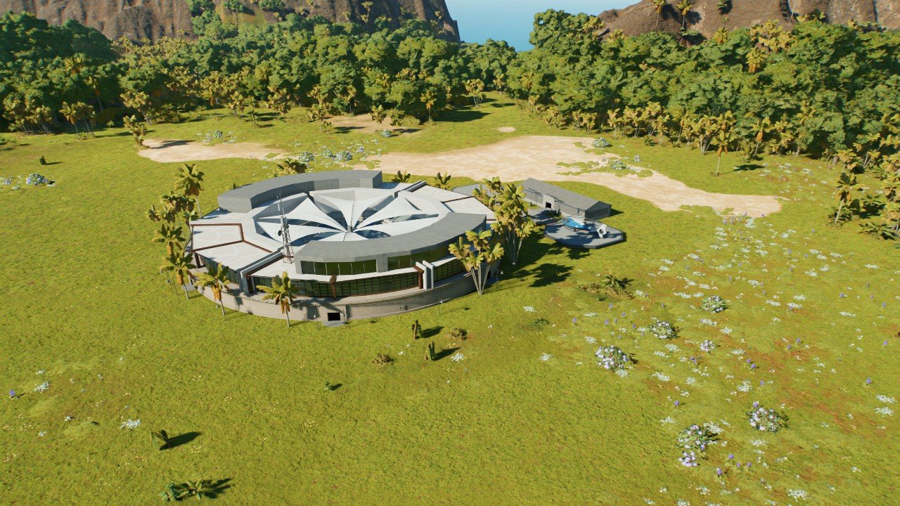 visitor center and entrance - Workshop - Jurassic World Evolution 3