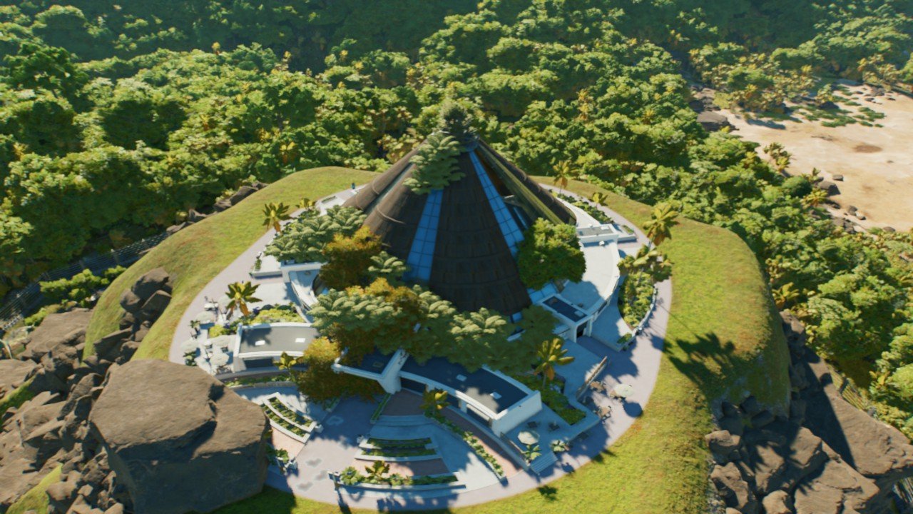 DESTROYED VIEWING GALLERY JW - Workshop - Jurassic World Evolution 3