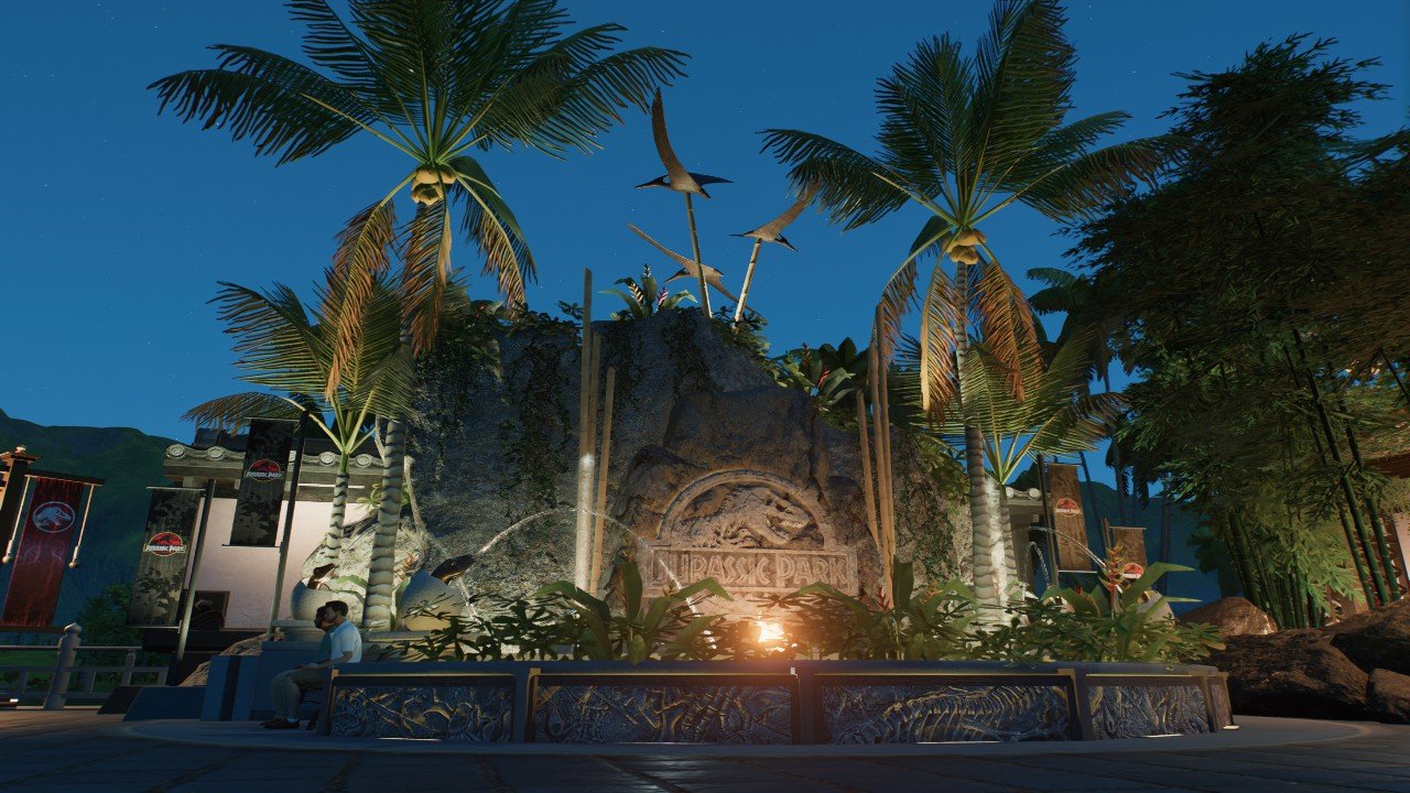 Grand Jurassic Park Fountain (Dynamic Foliage version)