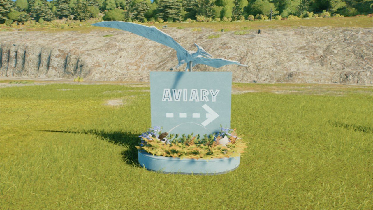 Aviary Fountain sign (R)