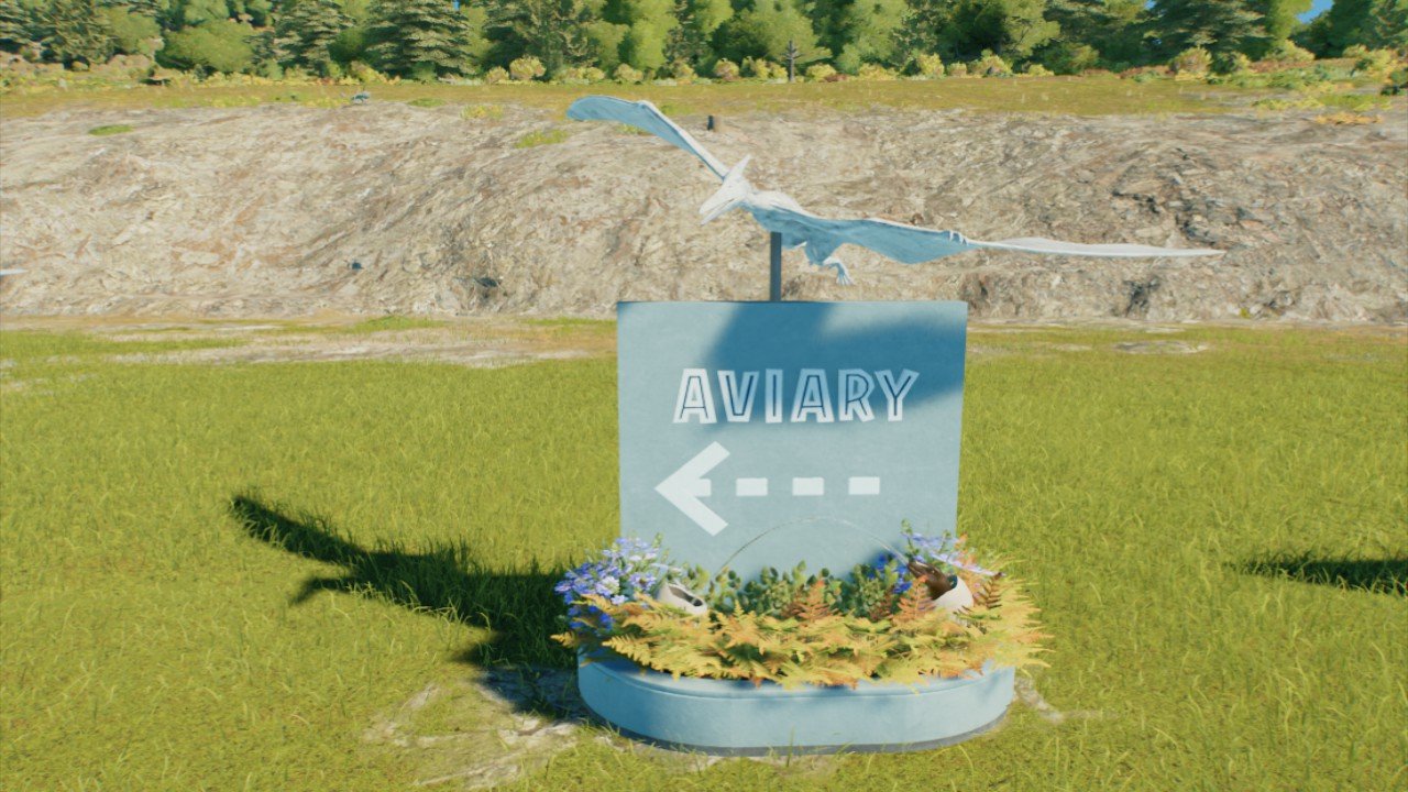 Aviary Fountain Sign (L)