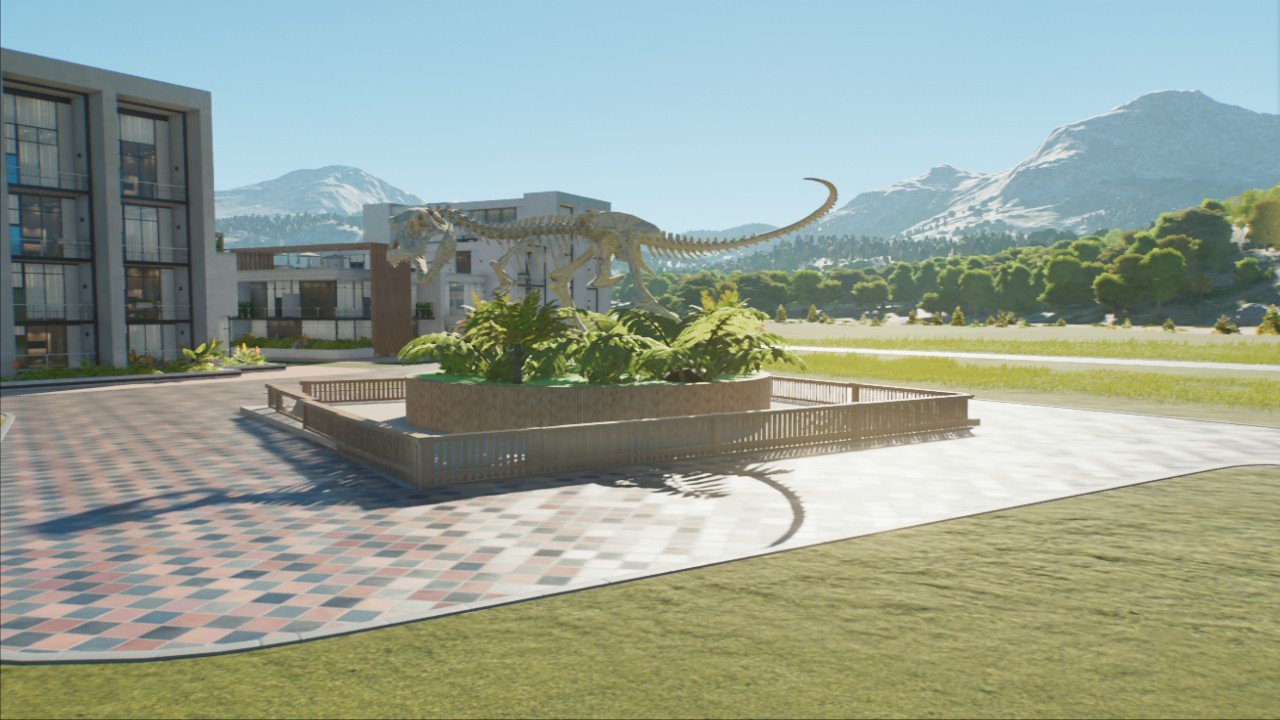 Trex statue. - Workshop - Jurassic World Evolution 3