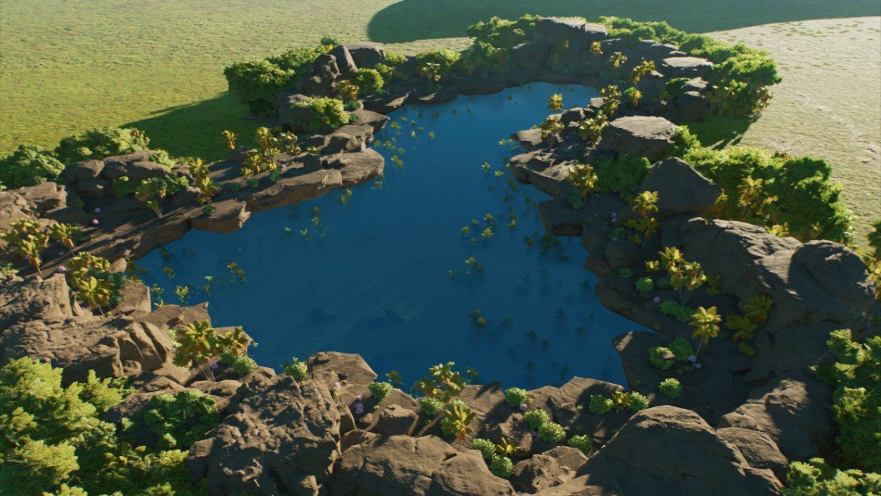 Tropical Rocky Lagoon Medium - Workshop - Jurassic World Evolution 3