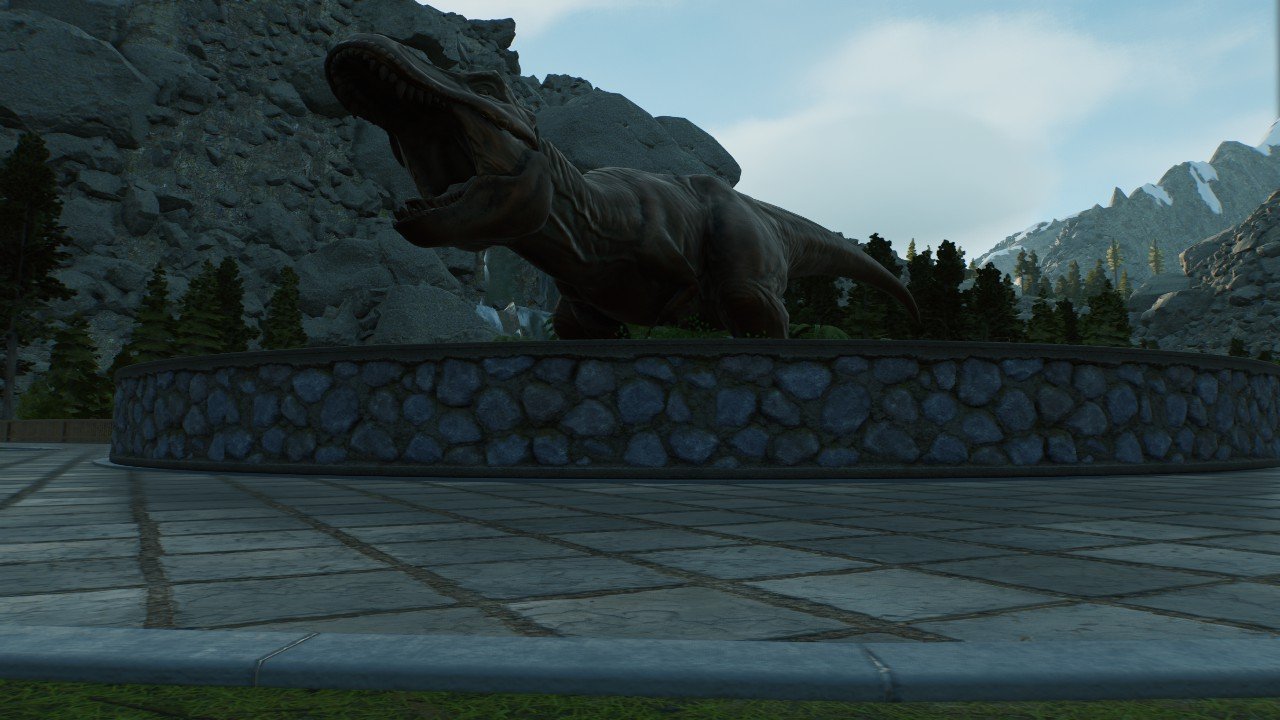 Trex statue