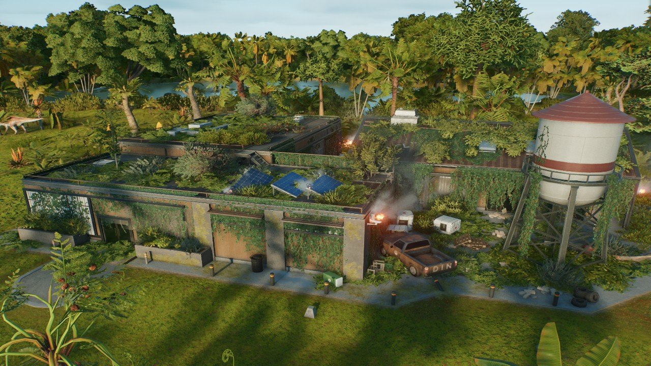 Overgrown staff centre - Workshop - Jurassic World Evolution 3