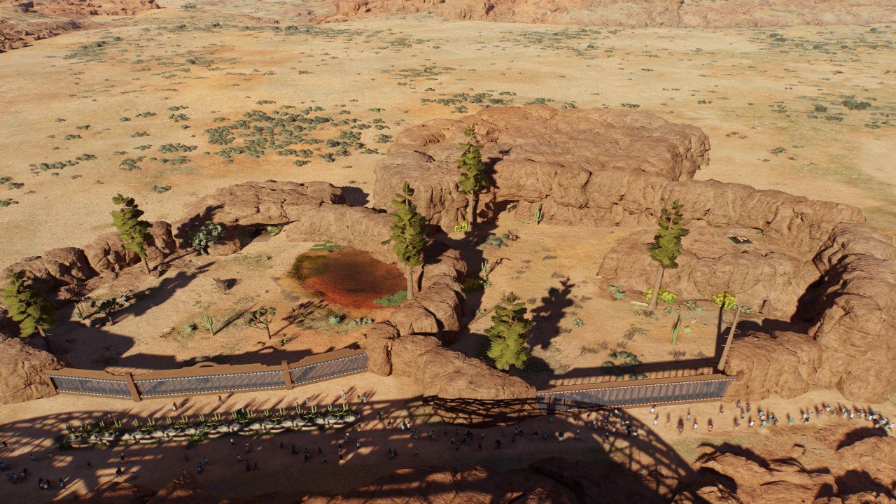Double canyon enclosures-desert - Workshop - Jurassic World Evolution 3