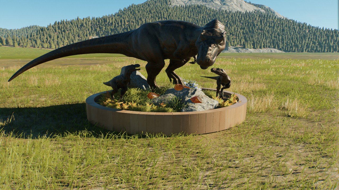 Rex Family Statue - Workshop - Jurassic World Evolution 3