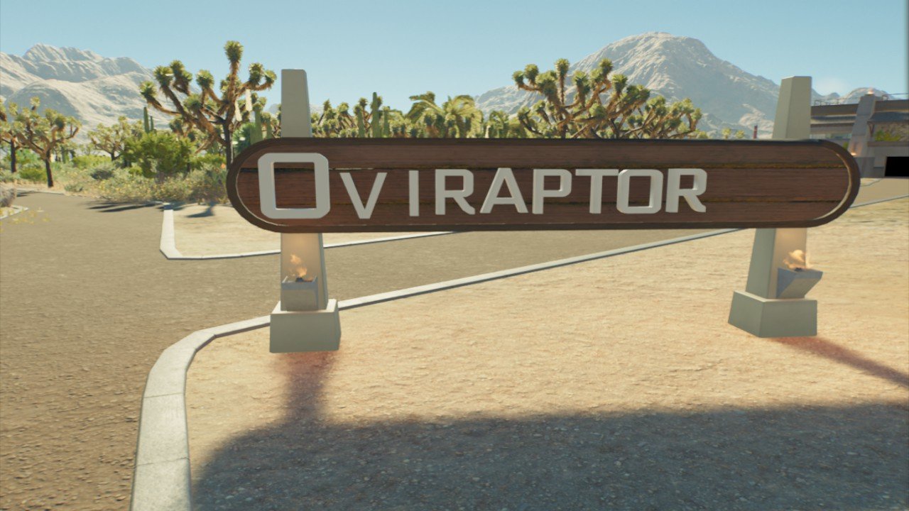oviraptor sign - Workshop - Jurassic World Evolution 3