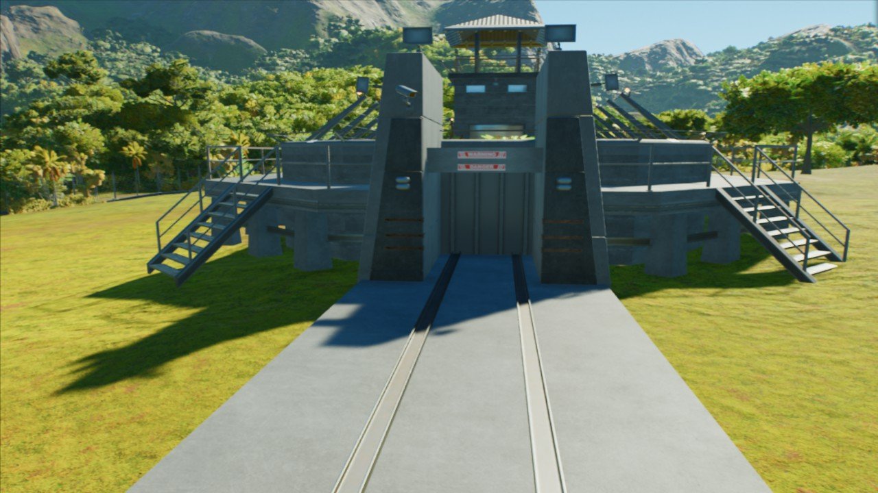 raptor paddock 1983 (gate fixed) - Workshop - Jurassic World Evolution 3