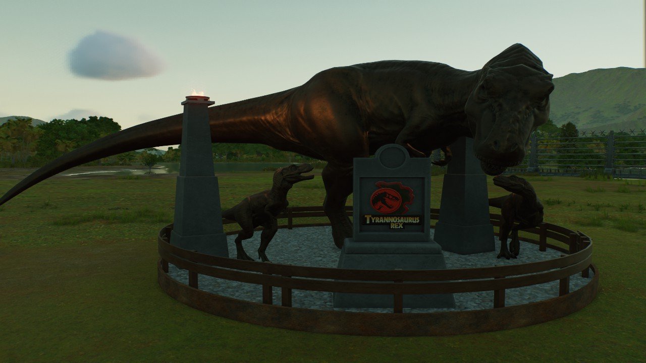 Tyrannosaurs Rex Family Statue - Workshop - Jurassic World Evolution 3