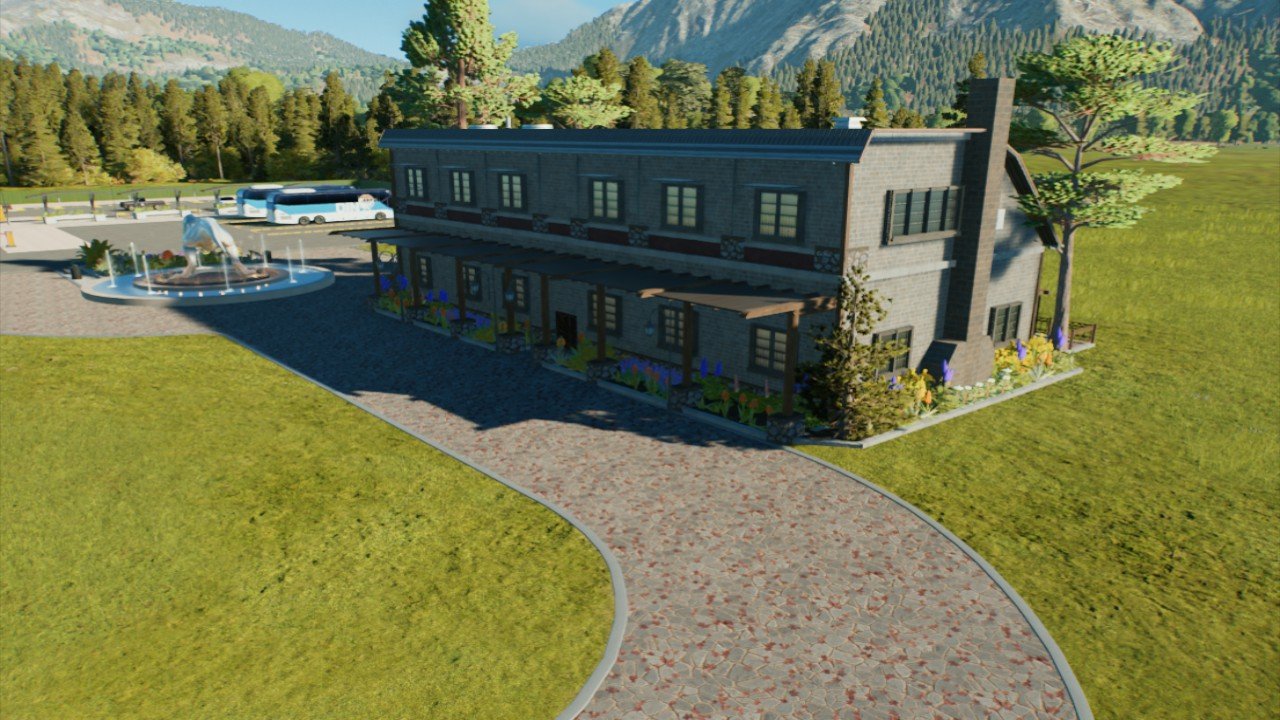 Rustic arrival point