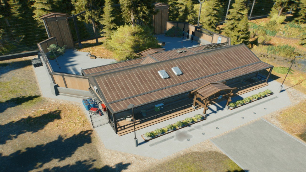 Dinosaur encounter cabin style