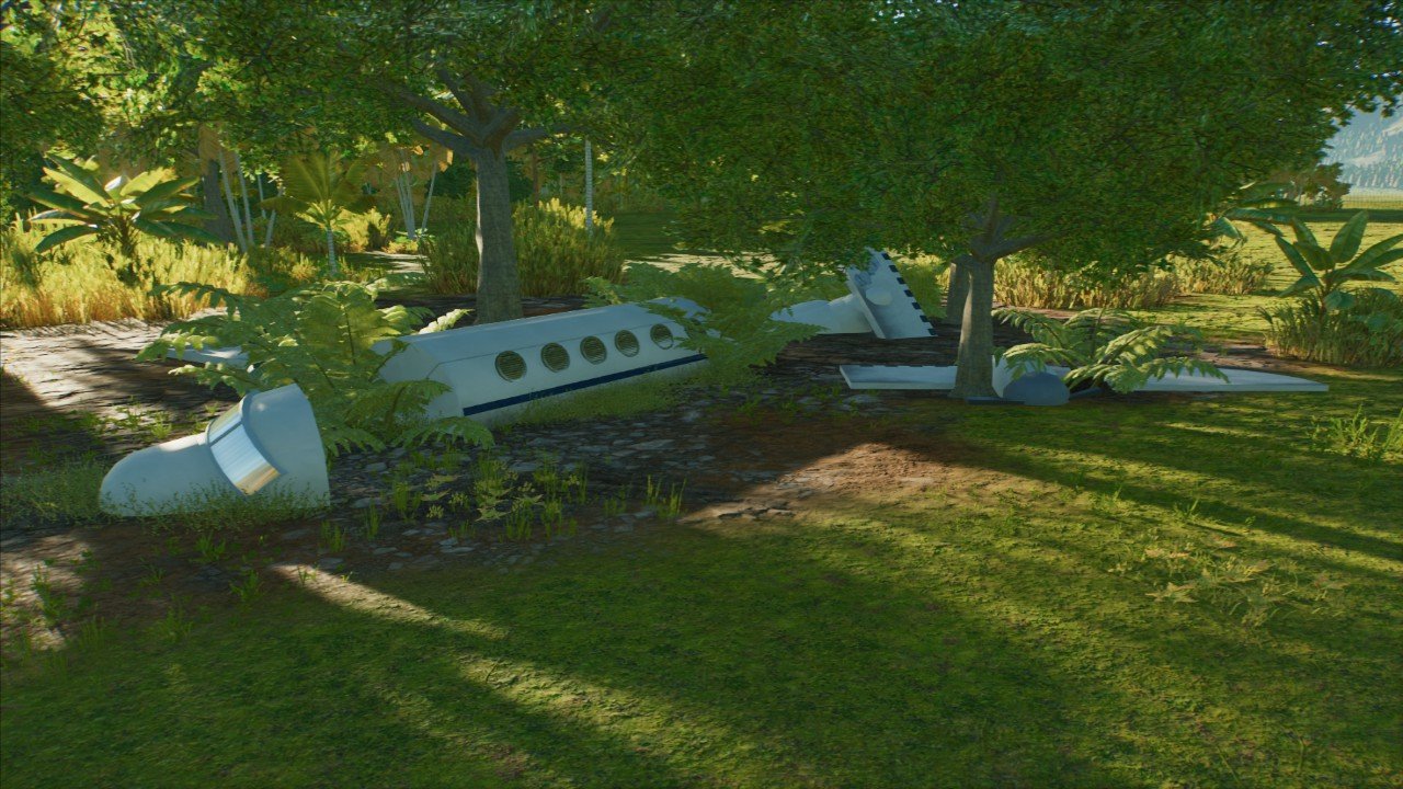 CRASHED AIRPLANE (JURASSIC PARK 3)