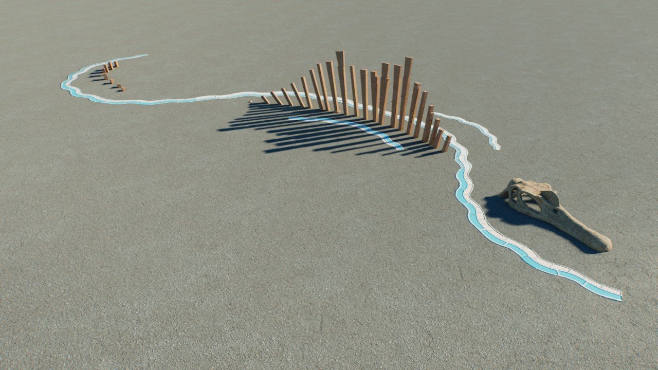 Accurate Spinosaurus swimming