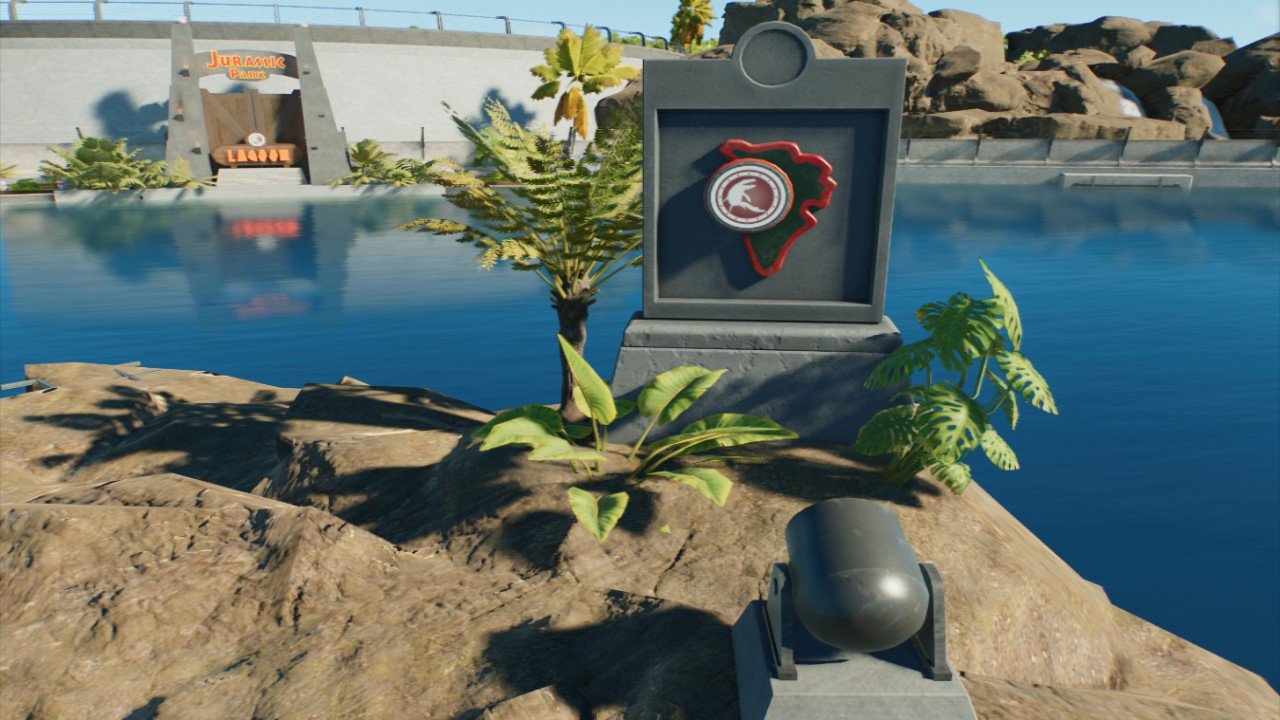 Mosasaurus Jurassic Park Sign - Workshop - Jurassic World Evolution 3