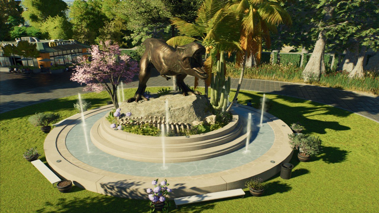 T.rex natural fountain