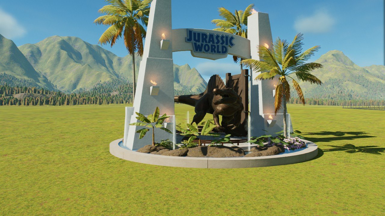 Spinosaurus Fountain