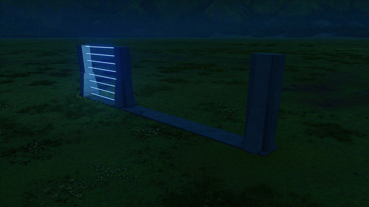 Laser Fence Gate (Blue)