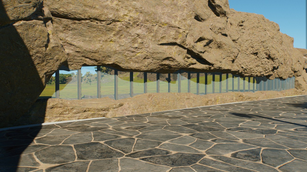 Rocky natural viewing window