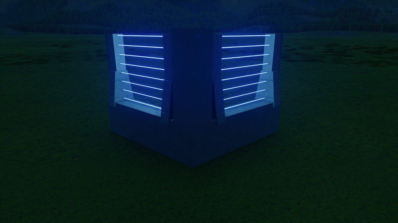 Laser Fence Corner (Blue)