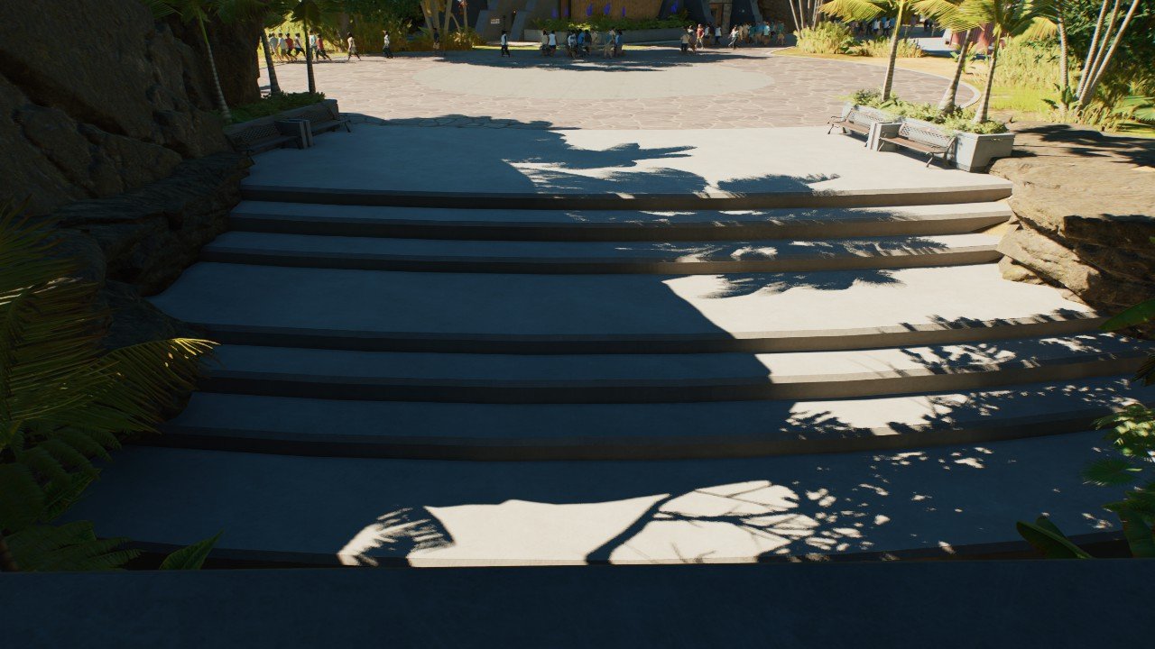 Rounded Concrete Stairs