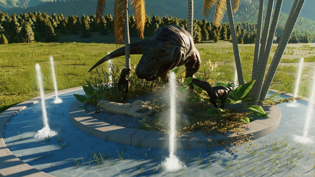 T.Rex family fountain