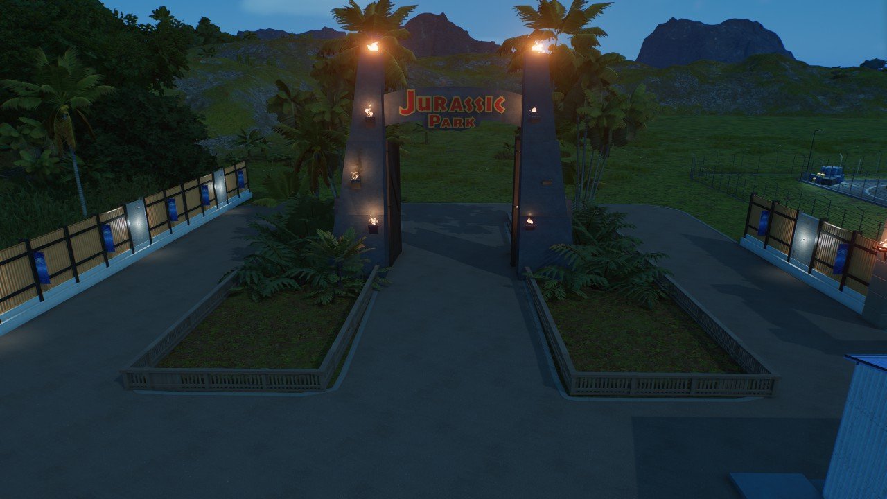 Entrance gate - Workshop - Jurassic World Evolution 3