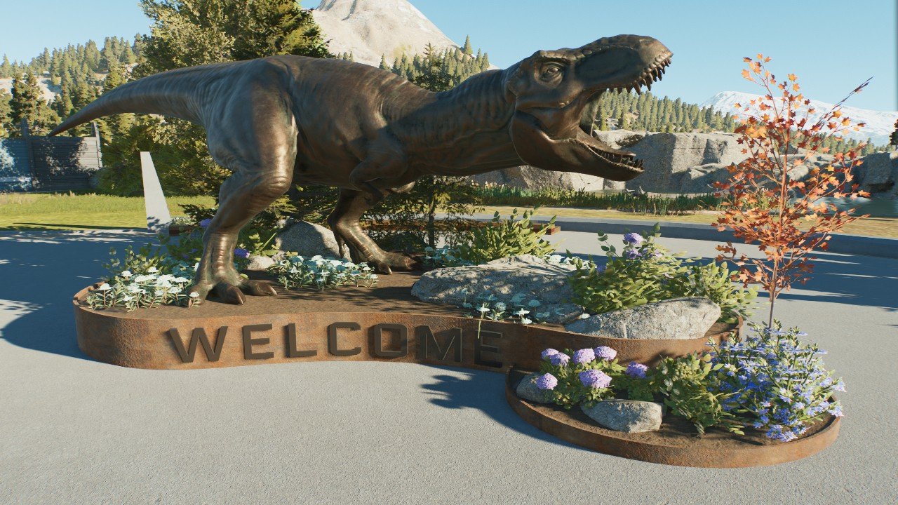 Rexy Welcome Sign