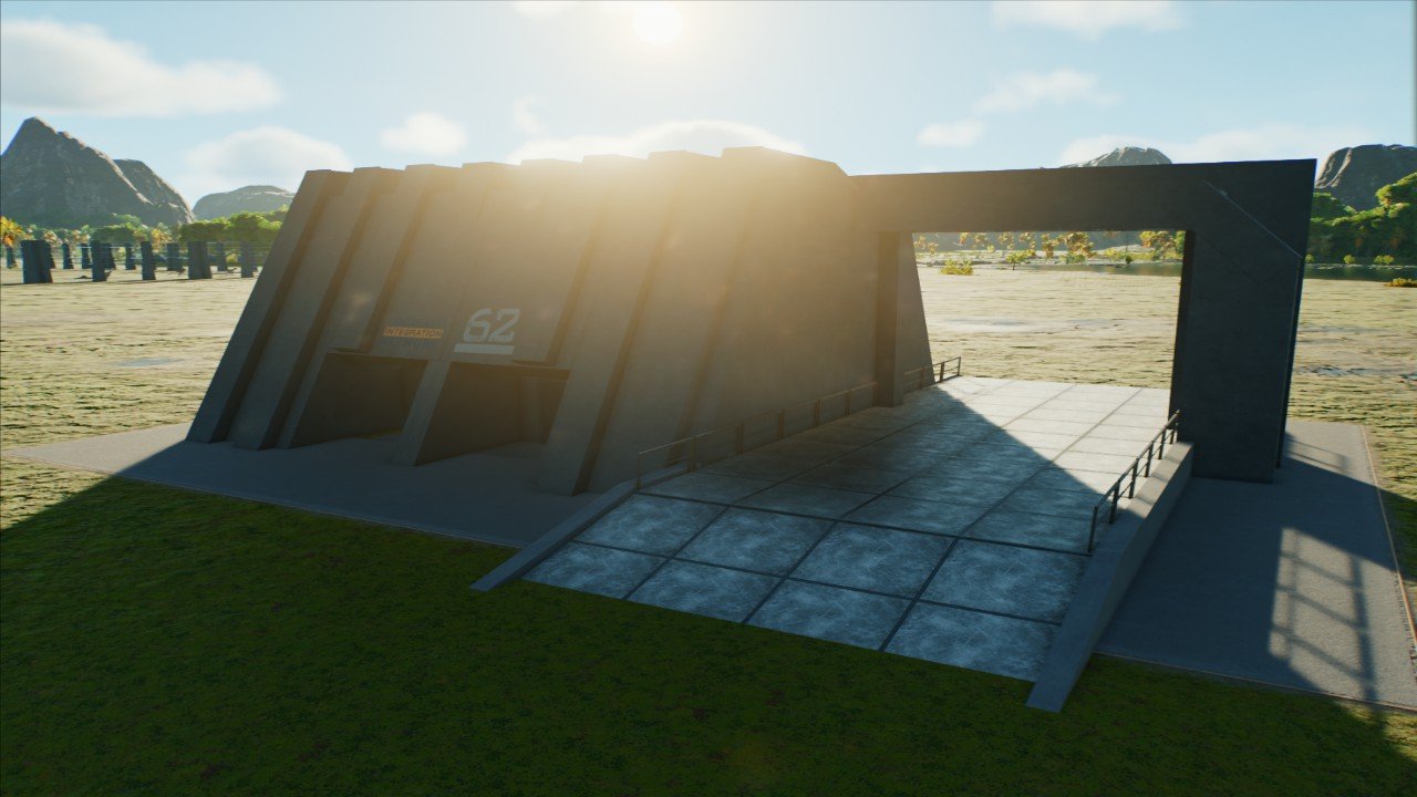 Laser Fence Viewing Gallery w/ Gate (Open)