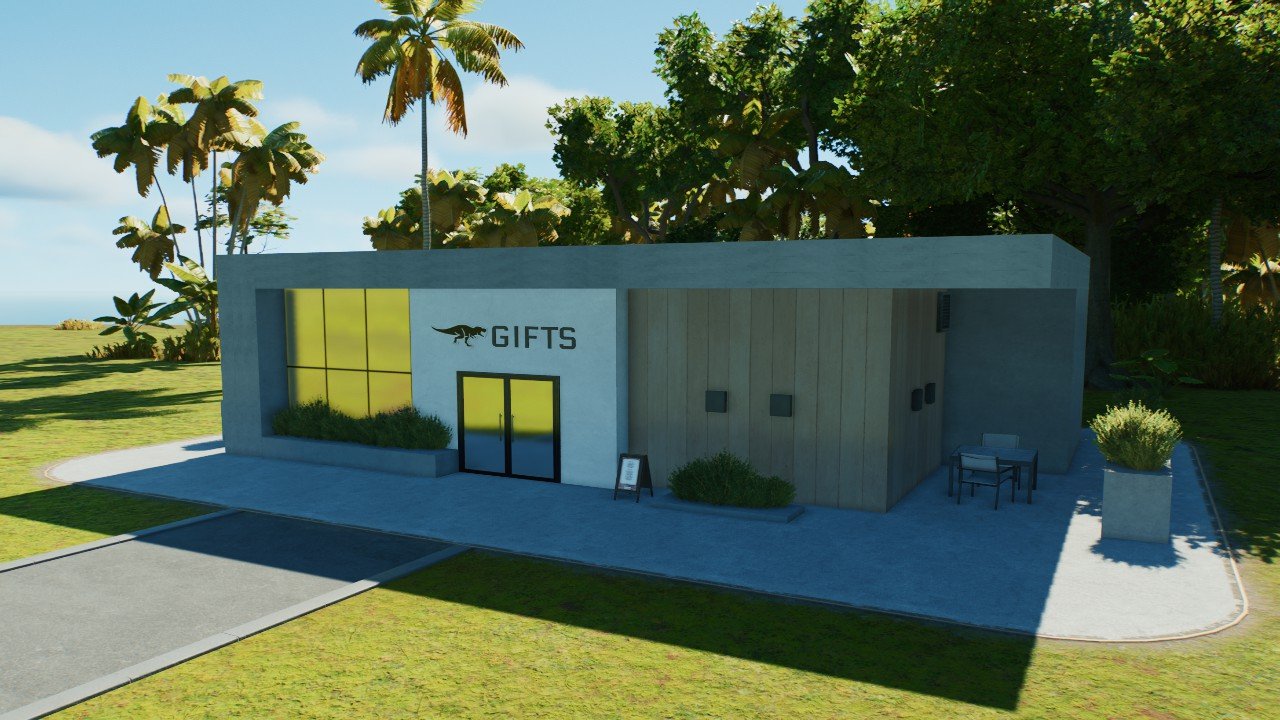 Modern Small Shopping Amenity - Workshop - Jurassic World Evolution 3
