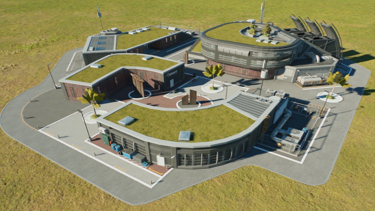 Biosyn plaza with arrival and science