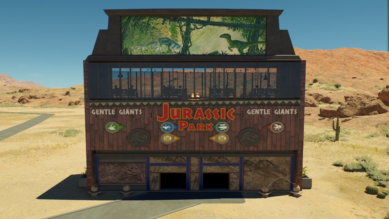 Doubled floor viewing gallery with guest - Workshop - Jurassic World ...