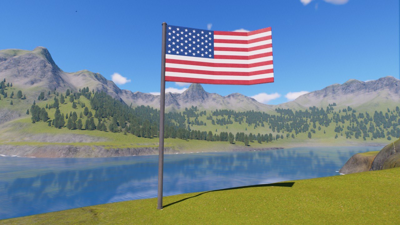USA Flag Animated - by YannBK1608
