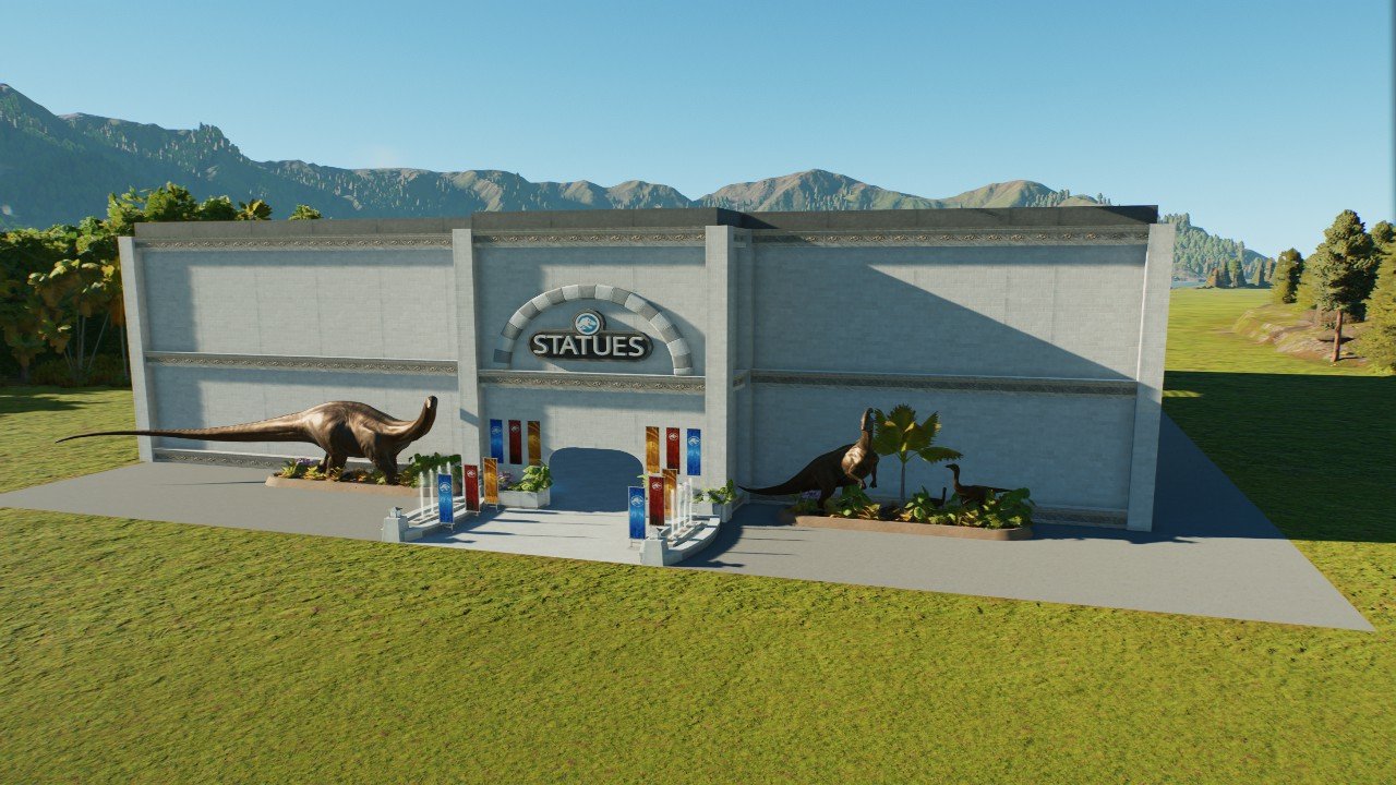 Statue Hall (FULL INTERIOR) - Workshop - Jurassic World Evolution 3