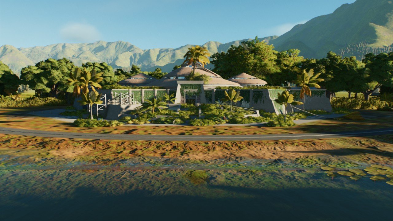 Abandoned/Overgrown Visitor Center - Workshop - Jurassic World Evolution 3