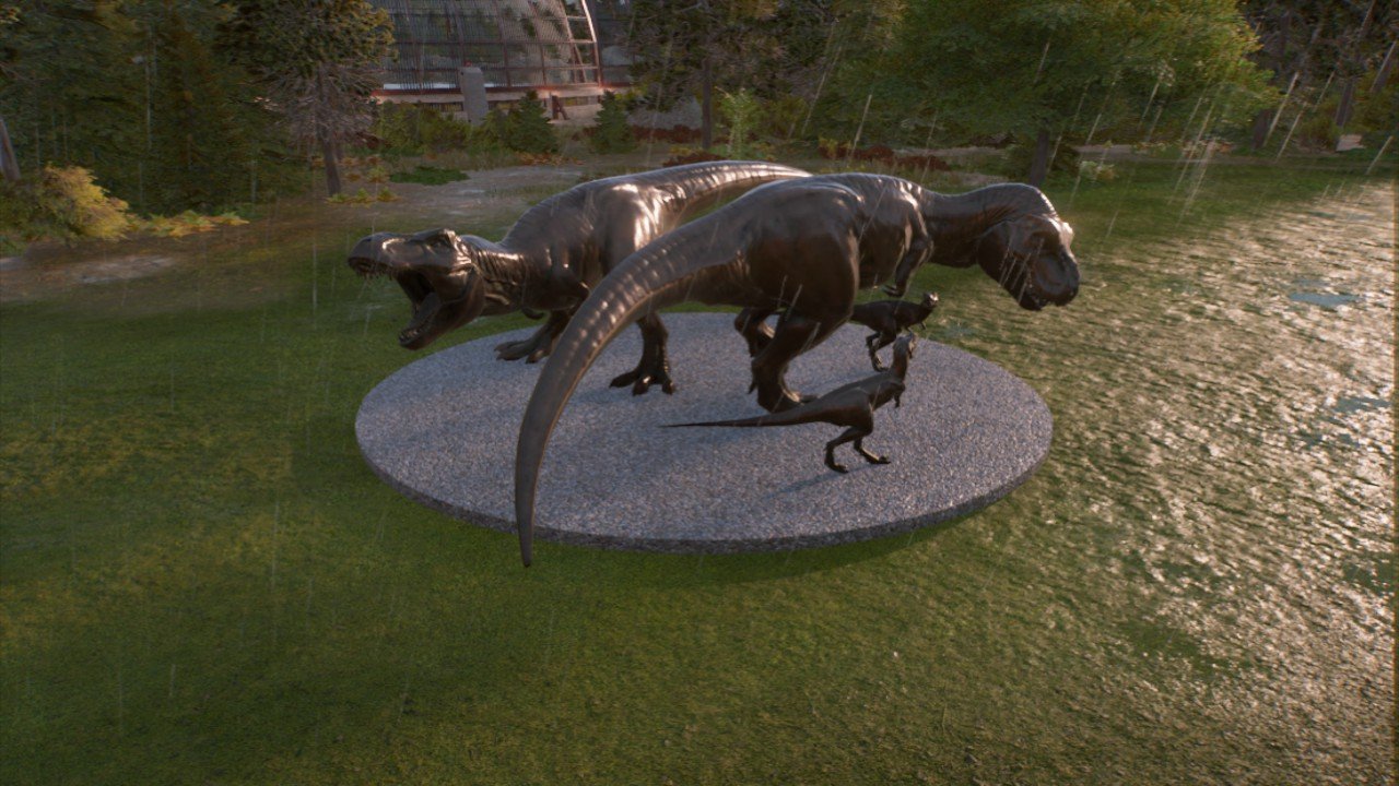 Trex Family Statue - Workshop - Jurassic World Evolution 3