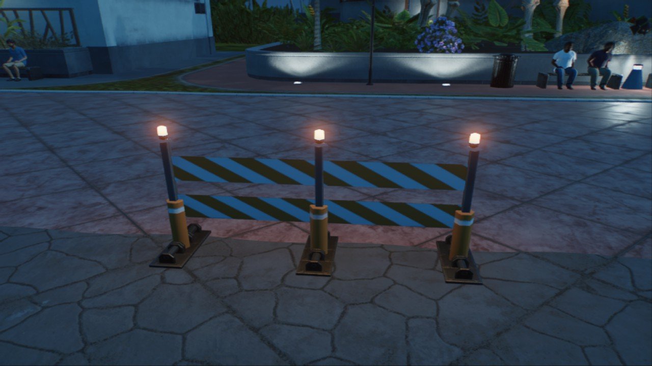 yellow saferty barrier