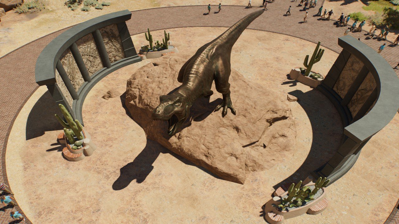 Estatua T rex - Workshop - Jurassic World Evolution 3
