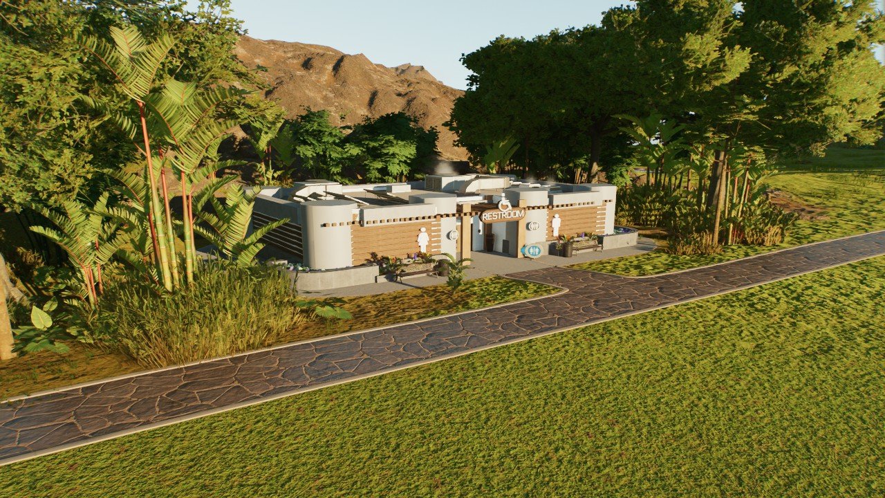 Modern restroom - Workshop - Jurassic World Evolution 3