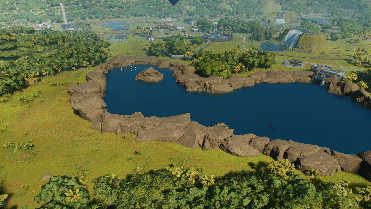 Medium sized rock wall for lagoon - Workshop - Jurassic World Evolution 3