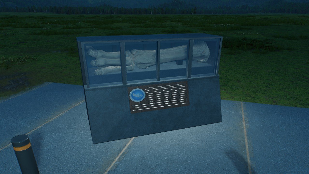 Fossil display - Workshop - Jurassic World Evolution 3