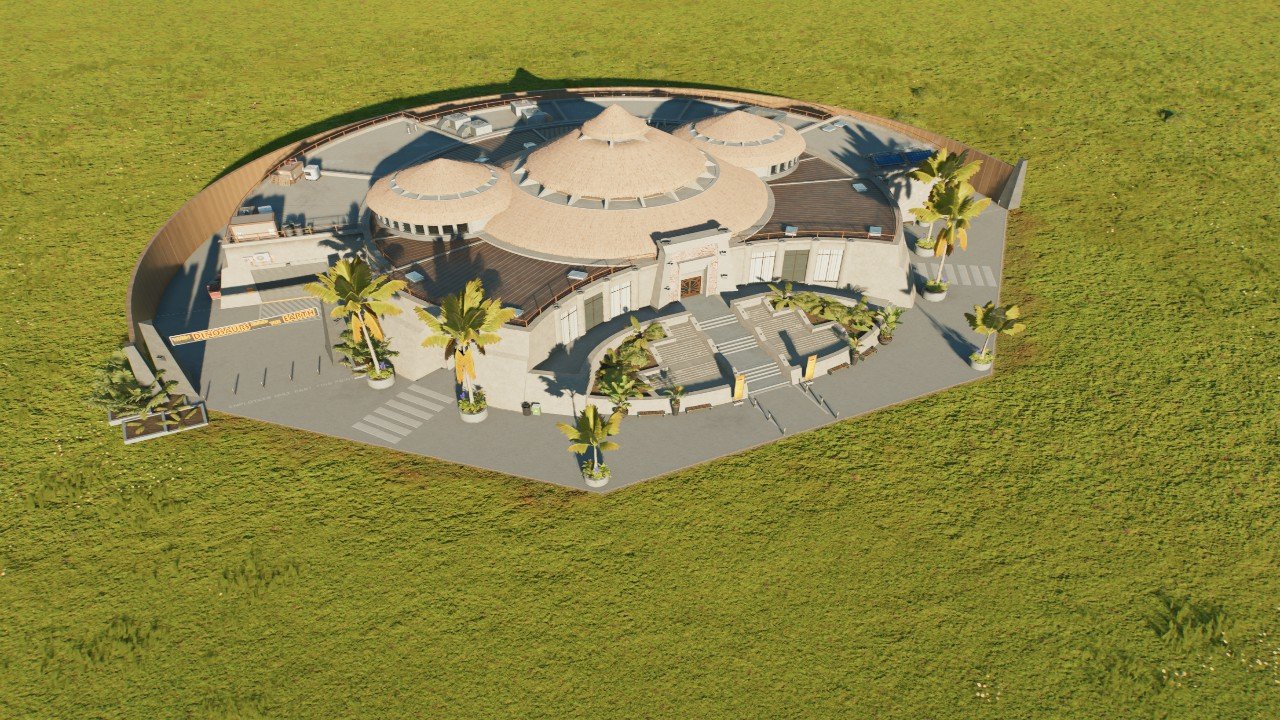 JP Visitor Center With Back Wall - Workshop - Jurassic World Evolution 3