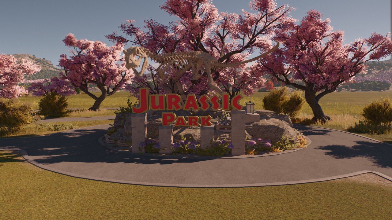 JP Trex sign - Workshop - Jurassic World Evolution 3