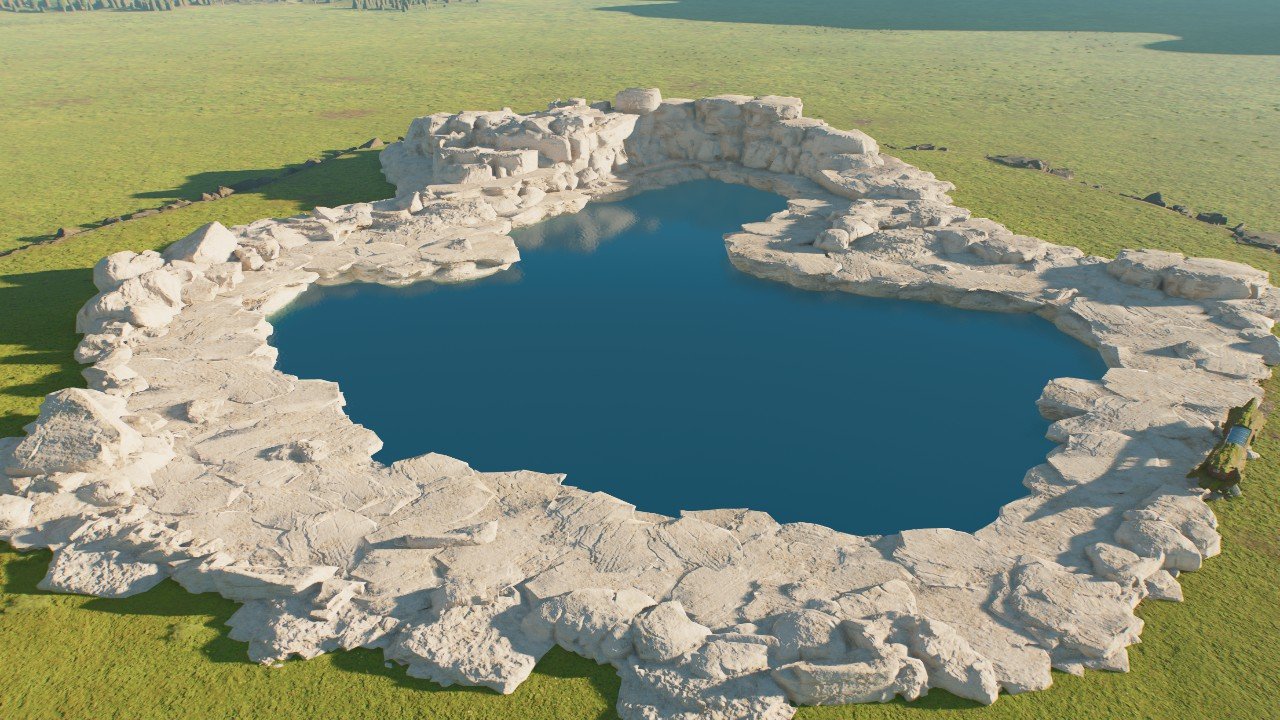 Lagoon rock (no foliage) - Workshop - Jurassic World Evolution 3