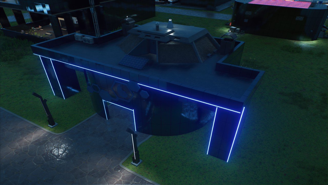 Modern Glass Shelter - Workshop - Jurassic World Evolution 3