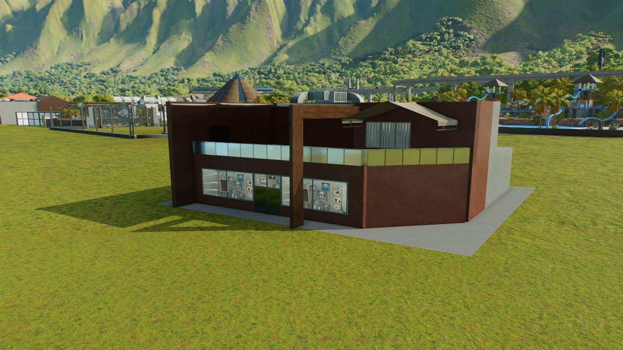 Main Street JW2015 Building 2 - Workshop - Jurassic World Evolution 3