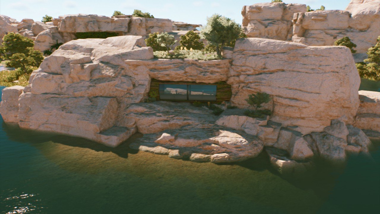 rock wedges viewing log (dynamic foliage and rocks)